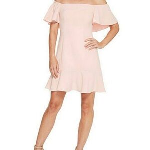 Vince Camuto Pink Off Shoulder Dress